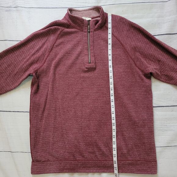 Tommy Bahama Size EST L Men's Flipsider Reversible Sweatshirt Half Zip Casual - Picture 3 of 9